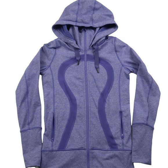 Lululemon Jackets & Blazers - LULULEMON Women Purple Hoodie Full Zip Jacket Sz 4